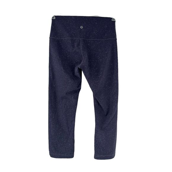 Lululemon Wunder Under Indigo Spray Cadet High Rise Crop Size 6 Luxtreme Purple - Picture 1 of 7